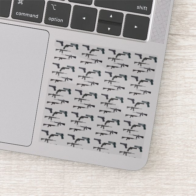 Pegatina Collage de armas (Detalle)