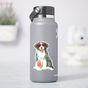 Pegatina Collie Vinyl borde verano