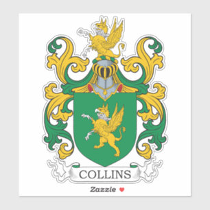 Pegatina Collins Family Crest