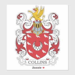 Pegatina Collins Family Crest