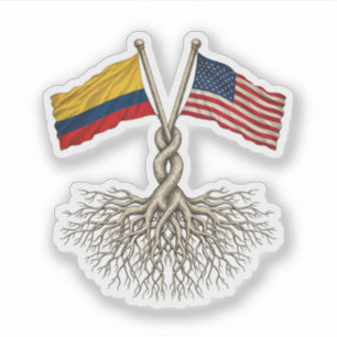 Pegatina Colombiano - Americano