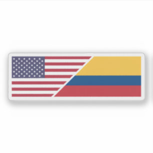 Pegatina Colombiano-Americano