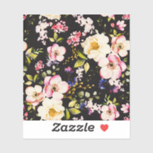 Color de agua rosa Rozas amarillas fondo negro