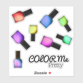 Pegatina Color Me Bonito Nail Polaco Makeup Sweet