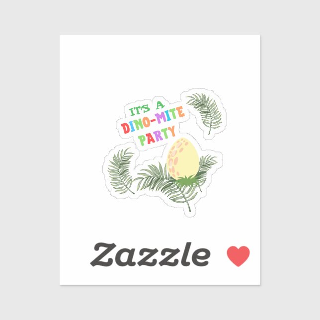 Pegatina Color ruar: Alarmante cumpleaños de los dinosaurio (Hoja)