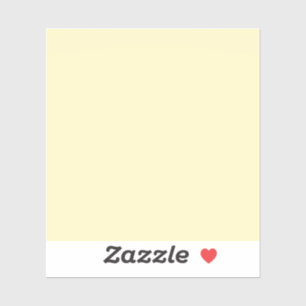 Pegatina Color sólido amarillo de mantequilla