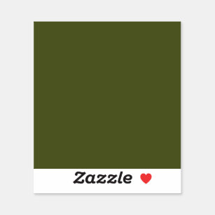 Pegatina Color sólido verde del ejército