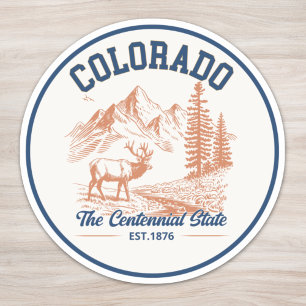 Pegatina Colorado Deer Mountain The Centennial State