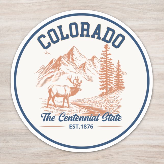 Pegatina Colorado Deer Mountain | The Centennial State (Subido por el creador)