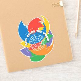 Pegatina Coloreemos el mundo