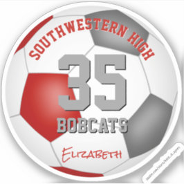 Pegatina Colores del equipo de fútbol personalizado de niño