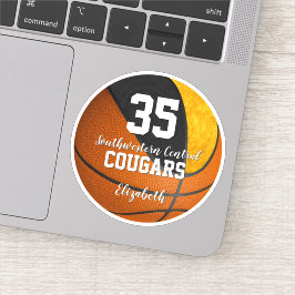 Pegatina Colores del equipo de la escuela de oro negro de b