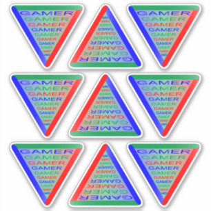 Pegatina Colores del sistema de juegos para jugadores 3 RGB