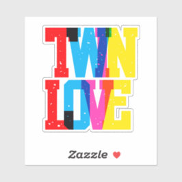 Pegatina Colorful Twin Love Sticker 