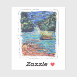 Pegatina Colorida cascada