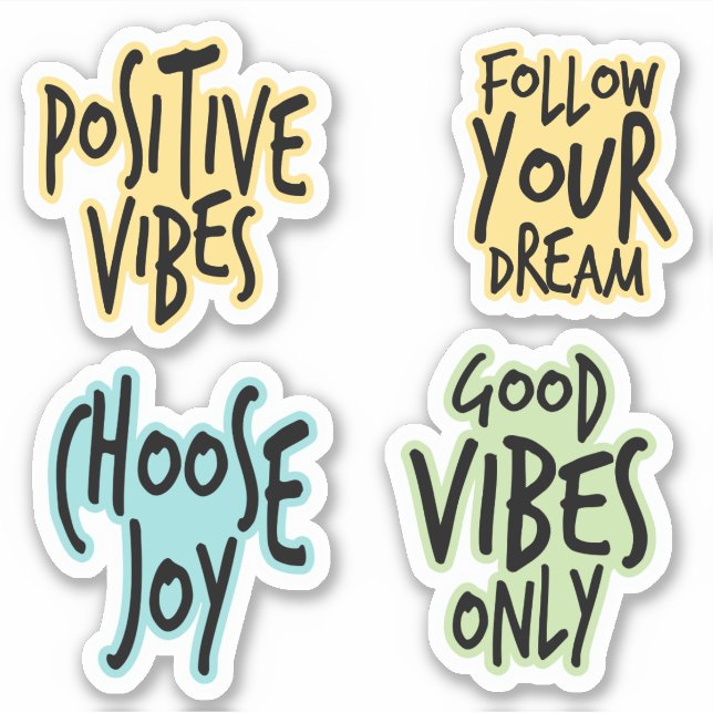 PEGATINA COLORIDA CITA INSPIRADORA (Anverso)