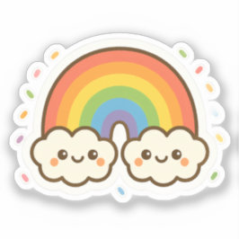 Pegatina Colorido orgullo arcoiris de Kawaii