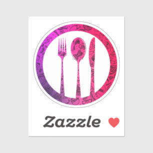 Pegatina Colorido Patrón de alimentos Frutos Alimentos Panc