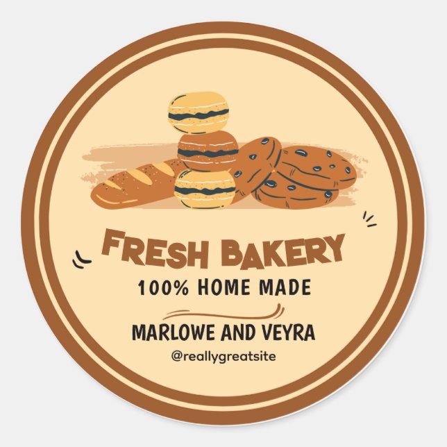 Pegatina Colorido y elegante diseño (Anverso)