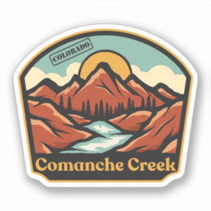 Pegatina Comanche Creek, Colorado
