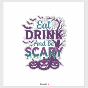 Pegatina Come Bebamos Sé Terrorífico Halloween Árbol Espelu