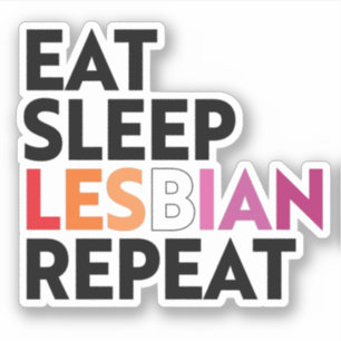 Pegatina Come Dormir Lesbiana Repetir