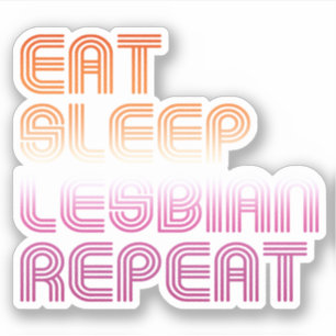 Pegatina Come Dormir Lesbiana Repetir