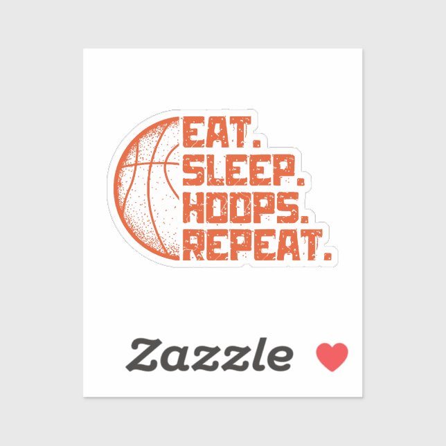 Pegatina Comer aros dormidos repetir citas divertidas del b (Hoja)