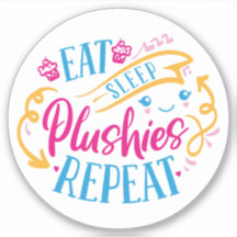 Comer Plushitas de sueño repetir| Divertido y colo