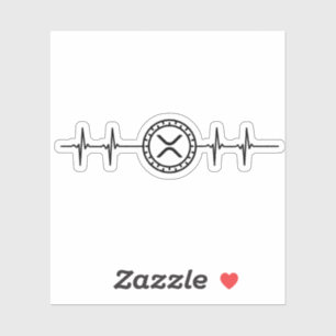 Pegatina comerciante xrp Heartbeat