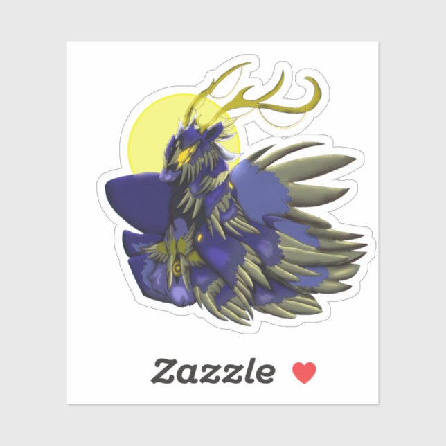 Pegatina Comet Dark Fantasy Reindeer Vinyl Sticker (Hoja)