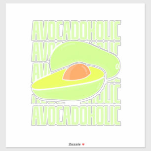 Pegatina Comida de fruta de aguacate
