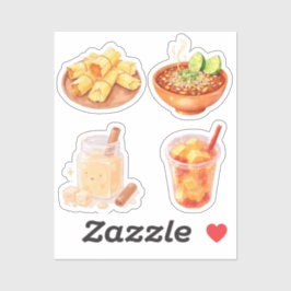 Pegatina Comida y aperitivos mexicanos