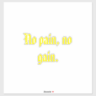 Pegatina comillas de motivación de gimnasio y marrón claro