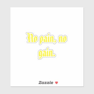 Pegatina comillas de motivación de gimnasio y marrón claro