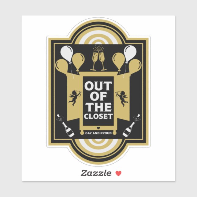 Pegatina Coming Out As Gay Congratulations (Hoja)