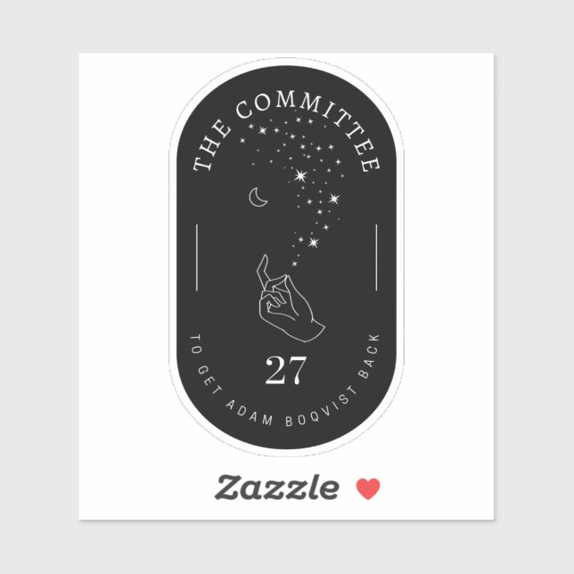 Pegatina Comité para recuperar a Adam Boqvist (Hoja)