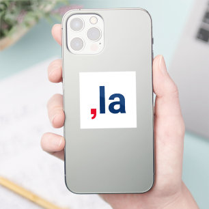 Pegatina Comma La kamala pronunciación graciosa patriótica