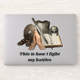 Pegatina Cómo Lucho Mis Batallas