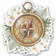 Compass floral acuarela