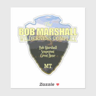 Pegatina Complejo Wilderness Bob Marshall (punta de flecha)