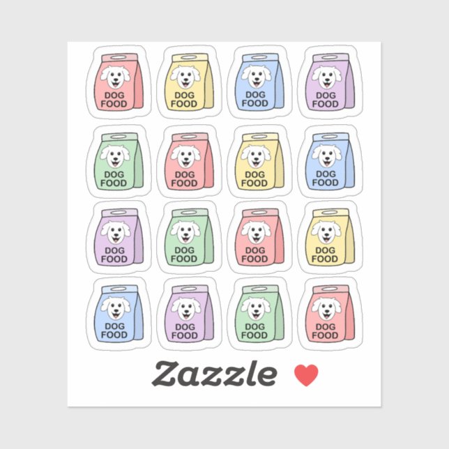 Pegatina Comprar alimento para perros Alimentos para perros (Hoja)