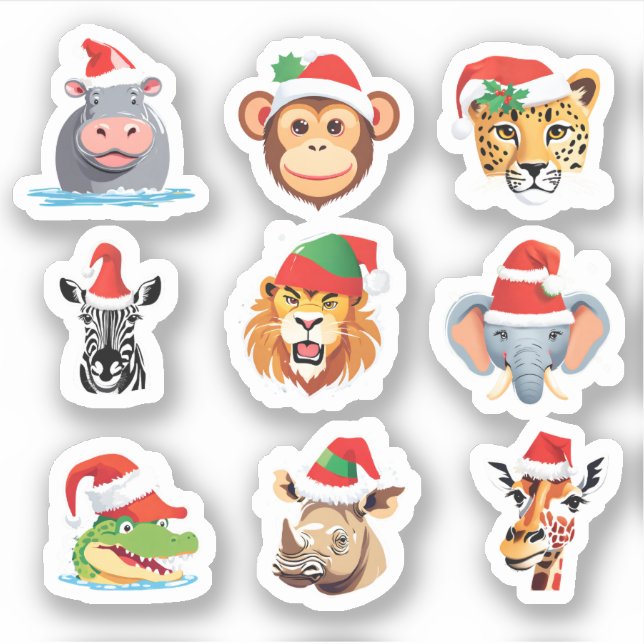 Pegatina Cómprate de animales salvajes salvajes de Safari S (Anverso)