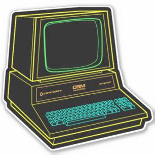 Pegatina Computadora MASCOTA de Commodore