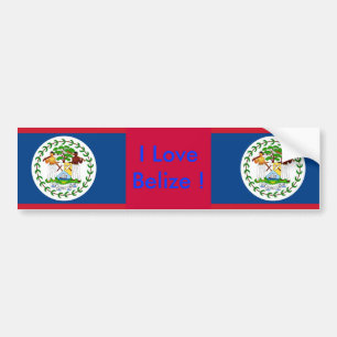 Pegatina con bandera de Belice