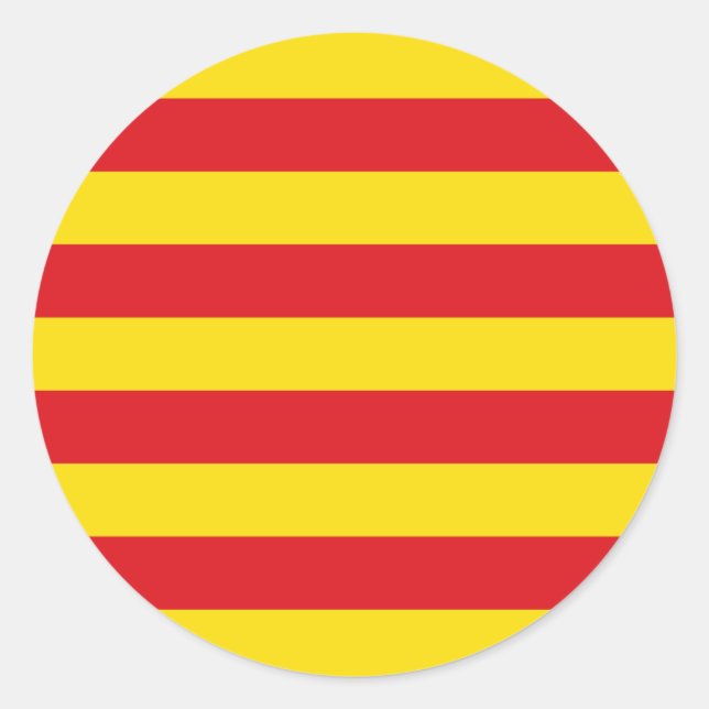 Pegatina con bandera de Cataluña (Anverso)