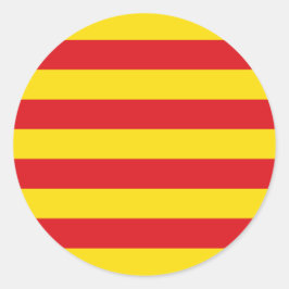 Pegatina con bandera de Cataluña