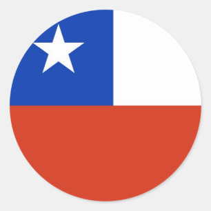 Pegatina con bandera de Chile