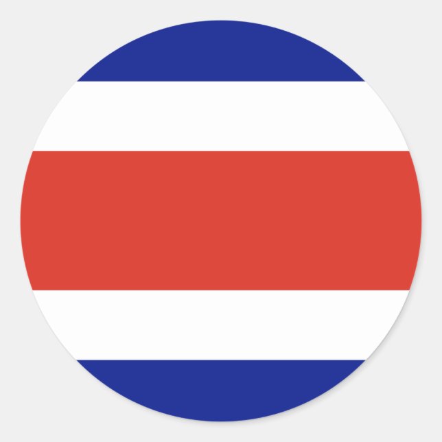 Pegatina con bandera de Costa Rica (Anverso)