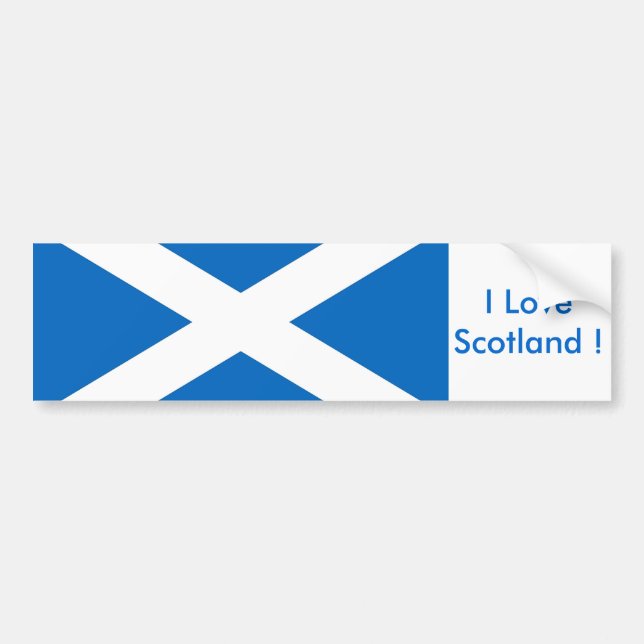 Pegatina con bandera de Escocia (Frente)